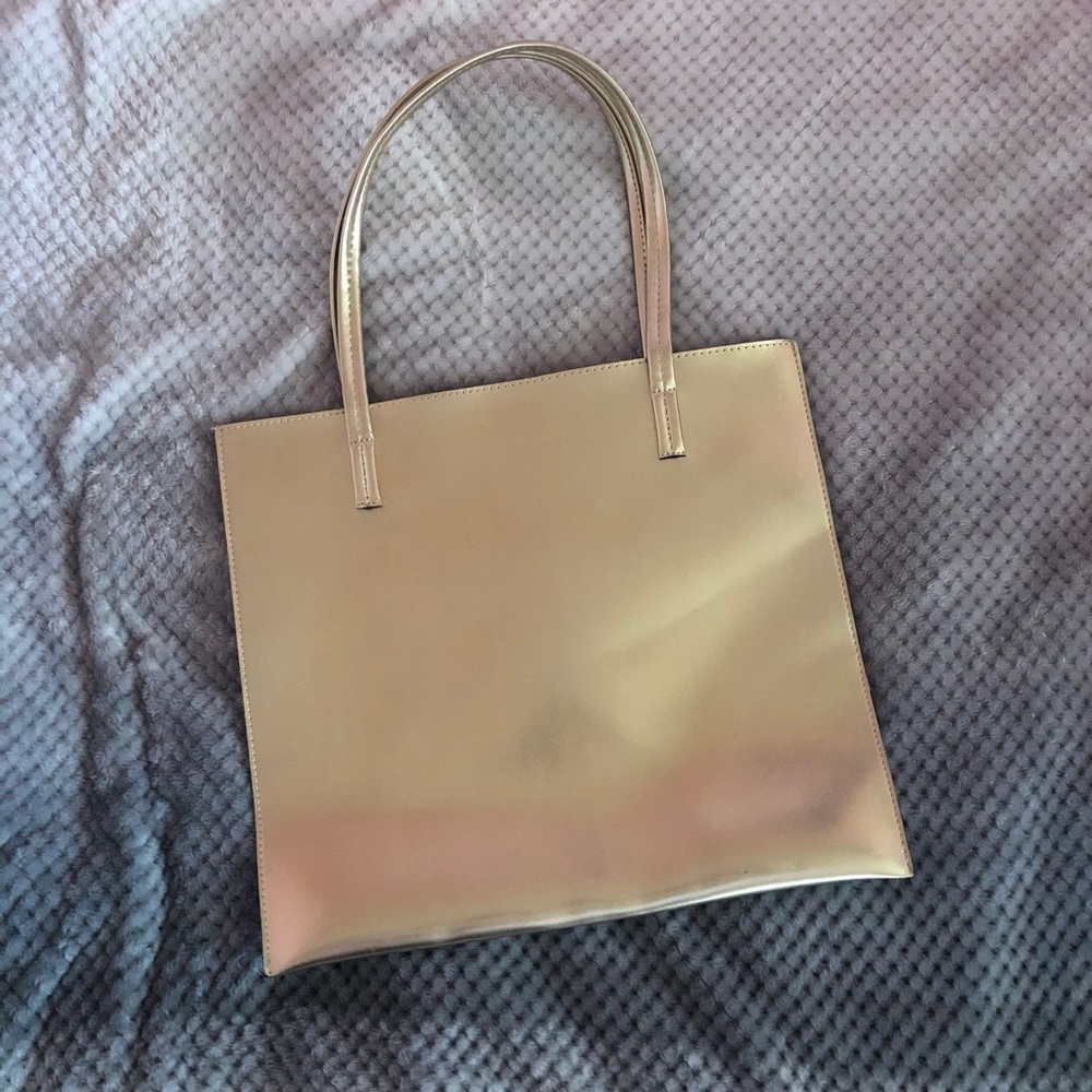Gold metallic bag